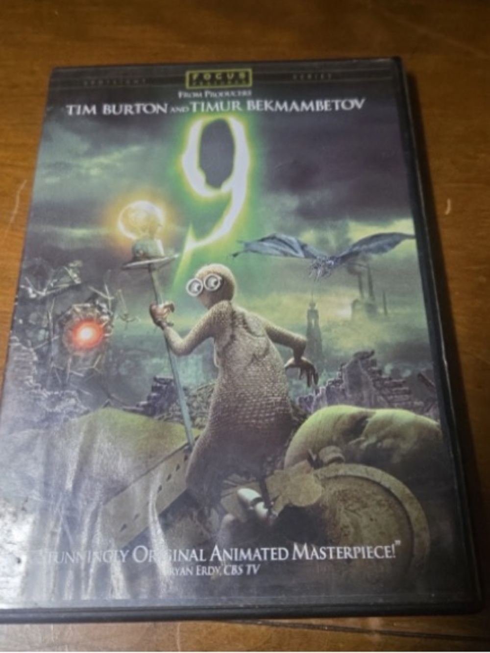 9 (Nine) DVD - Animated Sci-Fi Fantasy Film - Green Cover